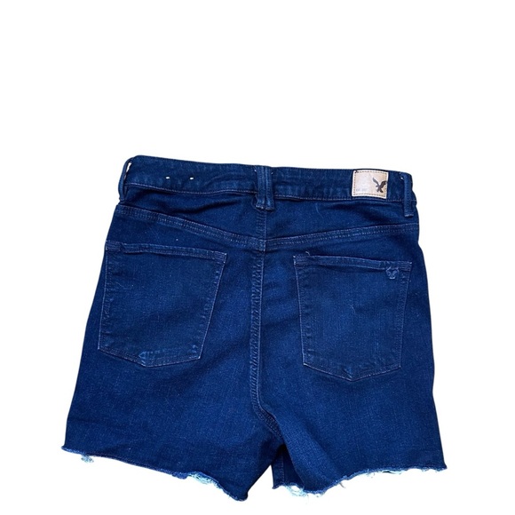 Women’s American Eagle Raw Hem Super Stretch Denim Jean Shorts Size 10 - Picture 2 of 4
